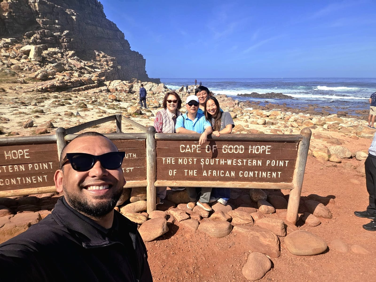 Cape Point · Wendell and guests at the Cape of Good Hope
